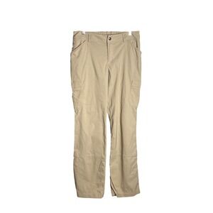 Duluth Trading Co. Cargo Hiking Pants Size 10 Convertible Beige Nylon‎ Blend